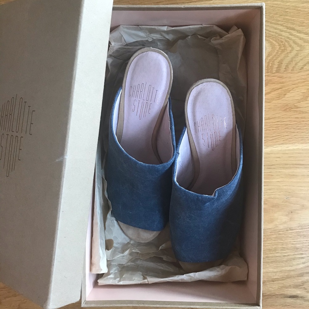 Charlotte Stone denim heels - Picture 8 of 15